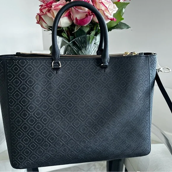 Tory Burch Robinson Perforated Convertible Satchel - Picture 5 of 11